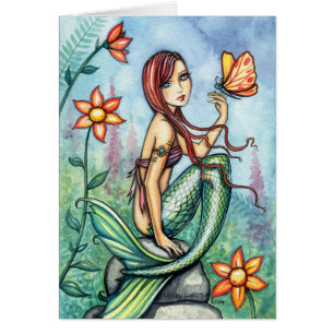 Little Dschungel Mermaid Card von Molly Harrison