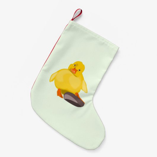 Little Duck Christmas Strumpf - individuell anpass Kleiner Weihnachtsstrumpf (Vorderansicht (hängend))