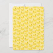 Little Duck Hatching Soon Baby Shower Invitation Einladung (Rückseite)