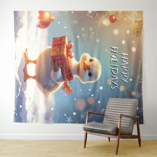 Little Duck Holiday Backdrop Wandteppich (Beispiel (Horizontal))