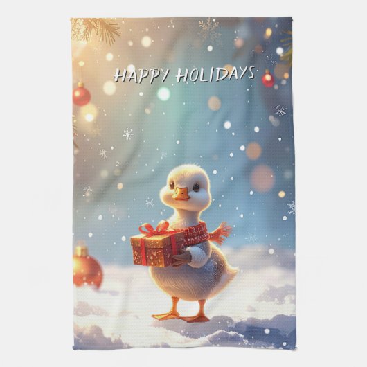 Little Duck Holiday Kitchen Towel Geschirrtuch (Vertikal)