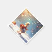 Little Duck Holiday Napkin Serviette (Ecke)