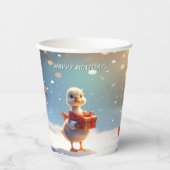 Little Duck Holiday Paper Cups Pappbecher (Vorderseite)