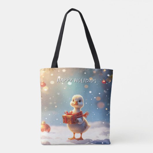 Little Duck Holiday Tote Bag Tasche (Rückseite)