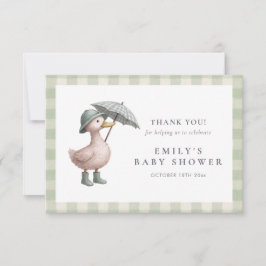 Little Duckling Baby Shower Thank You Card Dankeskarte