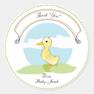 Little Duckling Babydusche Gefälligkeitsaufklebe Runder Aufkleber