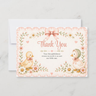 Little Duckling Dreams Thank You Card Karte