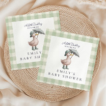 Little Duckling Green Gender Neutral Baby Shower