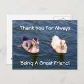 Little Ducklings Postcard Postkarte (Vorne/Hinten)