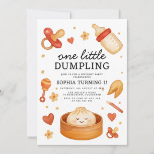 Little Dumpling 1. Geburtstag Einladung