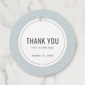 Little Dumpling Baby Dusche Blue Vielen Dank Geschenkanhänger (Rückseite)