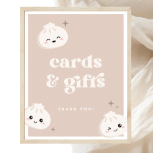 Little Dumpling Bao Dim Sum Cards & Gifts Zeichen Poster