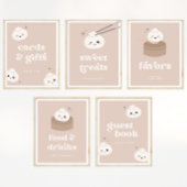 Little Dumpling Bao Dim Sum Favors Zeichen Poster