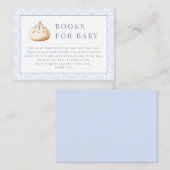 Little Dumpling Blue Baby Duschbücher für Baby Begleitkarte (Vorne/Hinten)