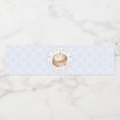 Little Dumpling Blue Es ist eine Baby-Dusche. Wasserflaschenetikett (Einzelnes Label)