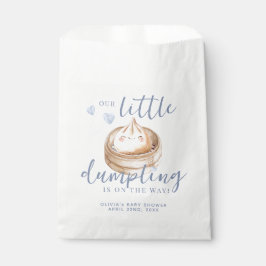 Little Dumpling Blue Watercolor Boy Baby Shower Fa Geschenktütchen