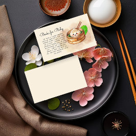 Little Dumpling Kwai Baby Shower Books für Baby Begleitkarte