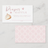 Little Dumpling Pink Babydusche Windelwaschmaschin Begleitkarte (Vorne/Hinten)