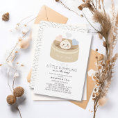 Little Dumpling Steamer Gender Reveal Einladung