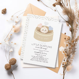 Little Dumpling Steamer Gender Reveal Einladung