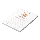 Little Dumpling Time Capsule Message for Baby Notizblock (Rotiert)
