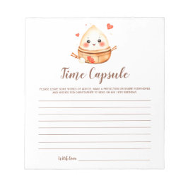 Little Dumpling Time Capsule Message for Baby Notizblock