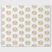 Little Dumpling White Wrapping Paper Geschenkpapier (Flach)