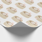 Little Dumpling White Wrapping Paper Geschenkpapier (Ecke)