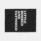 Little Ed and tattooed - Tattoo Fleecedecke (Vorderseite (Horizontal))