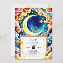 Little Editable Moon Birthday