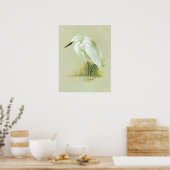 Little Egret - Egretta garzetta Poster (Küche)