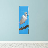 Little Egret Wrapped Canvas Leinwanddruck (Insitu (Holzboden))