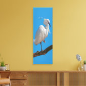 Little Egret Wrapped Canvas Leinwanddruck (Insitu (Wohnzimmer))