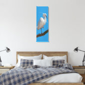 Little Egret Wrapped Canvas Leinwanddruck (Insitu (Schlafzimmer))