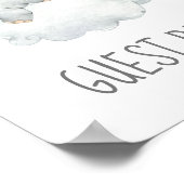 Little Elephant Boy Baby Shower Guest Book Sign Poster (Ecke)