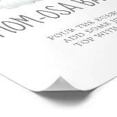 Little Elephant Girl Baby Shower Mama-osa Bar Sign Poster (Ecke)