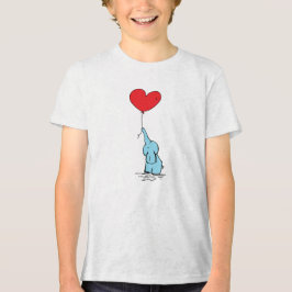 Little Elephant Liebe Ballon T-Shirt Tri-Blend Shirt