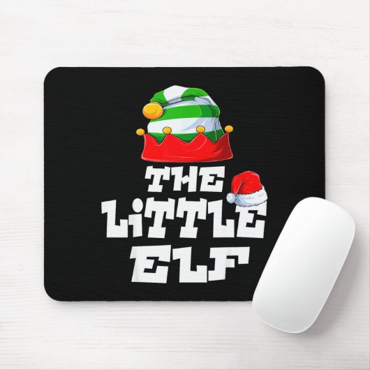 Little Elf Family Matching Christmas Group Pajama Mousepad (Mit Mouse)