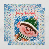 Little Elf Magnet Card (Vorne/Hinten)