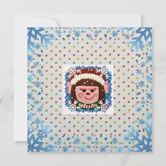 Little Elf Magnet Card (Rückseite)