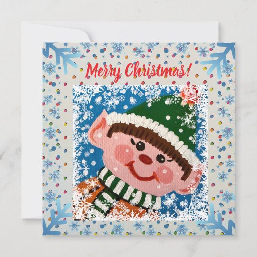 Little Elf Magnet Card (Vorderseite)