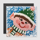Little Elf Magnet Card (Vorne/Hinten)