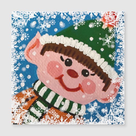 Little Elf Magnet Card (Vorderseite)