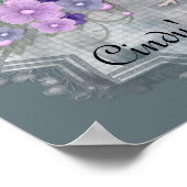 Little Elf mit Blume Tag Anpassbare Poster (Ecke)