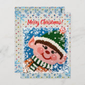 Little Elf Postcard Postkarte (Vorne/Hinten)