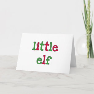 Little Elf T - Shirt und Geschenke Feiertagskarte