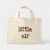 Little Elf T - Shirt und Geschenke Mini Stoffbeutel (Vorne)