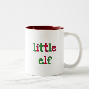 Little Elf T - Shirt und Geschenke Zweifarbige Tasse
