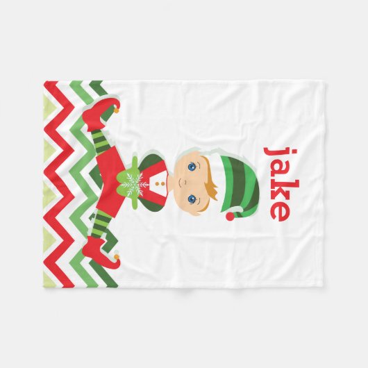 Little Elf | Weihnachtsblanket Fleecedecke (Vorderseite (Horizontal))