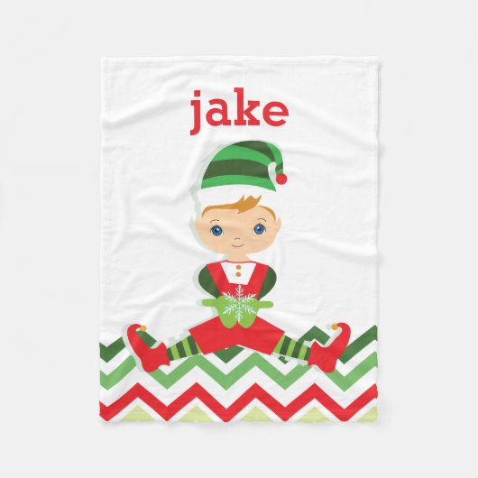 Little Elf | Weihnachtsblanket Fleecedecke (Vorderseite)